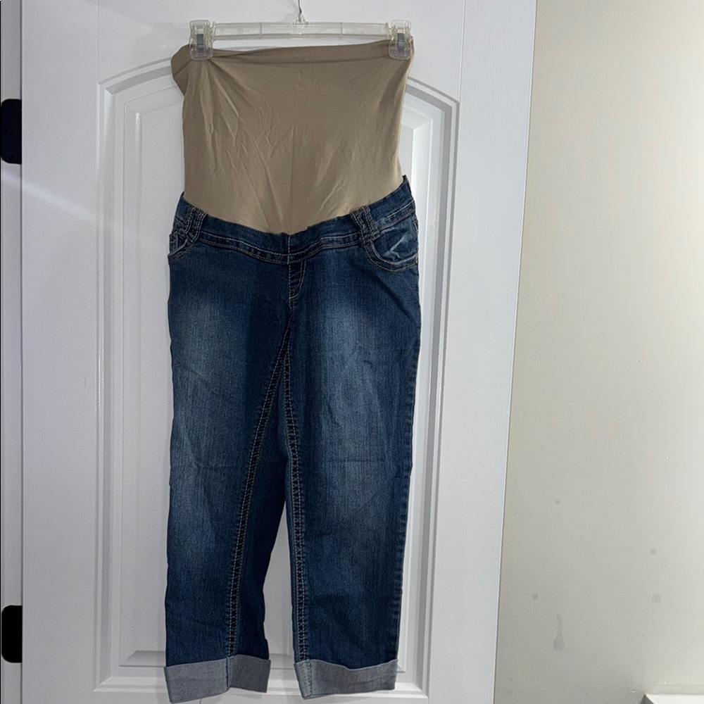 Wallflower Dark Blue Maternity Jeans